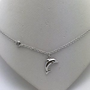Sterling Silver Dolphin Anklet Bracelet